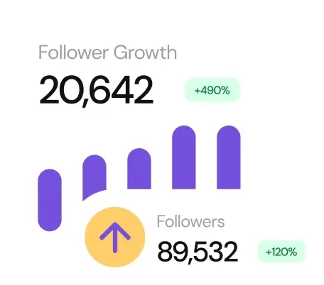 Grow followers illustration